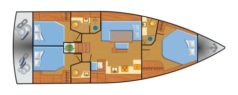 Hanse-460-amarÏ-schiffsriss