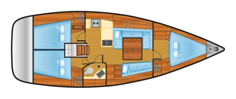 Oceanis-37-hornet-schiffsriss