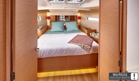 Bugkabine Innenaufnahme einer Sun Odyssey 440 in Heiligenhafen