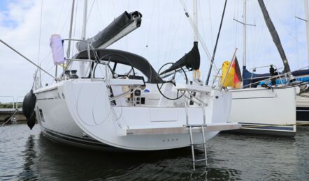 Heck Aussenaufnahme der Hanse 418 "Namaka" in Greifswald