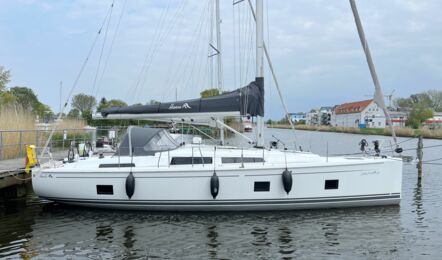 Steuerbord Aussenaufnahme der Hanse 418 "Namaka" in Greifswald