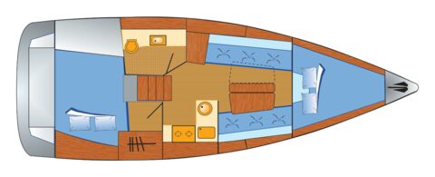 Hanse-315-primavera-schiffsriss