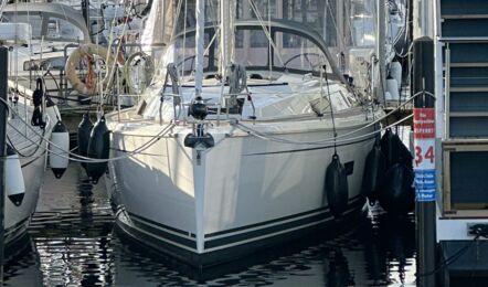 Bug Aussenaufnahme der Hanse 348 "Peter Pan" in Heiligenhafen