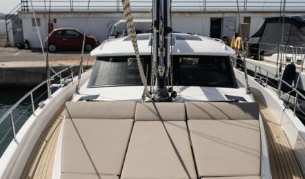 Deck Bug Aussenaufnahme der Moody 54DS Adventuro in Can Pastilla auf Mallorca