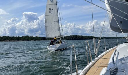 Deck Aussenaufnahme der Hanse 458 "Willi" in Heiligenhafen