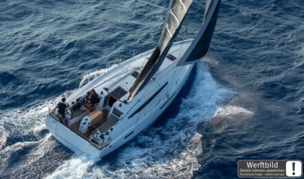 Heck Deck Aussenaufnahme einer Sun Odyssey 410 in Palma auf Mallorca