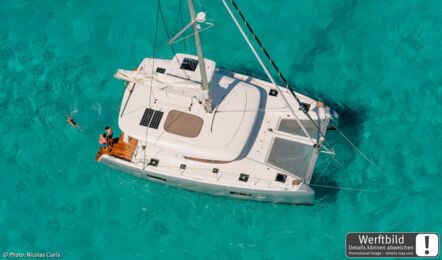 Deck Aussenaufnahme einer Lagoon 42 in Can Pastilla auf Mallorca