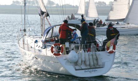 Heck Aussenaufnahme der Oceanis 31 "Poldi" in Heiligenhafen